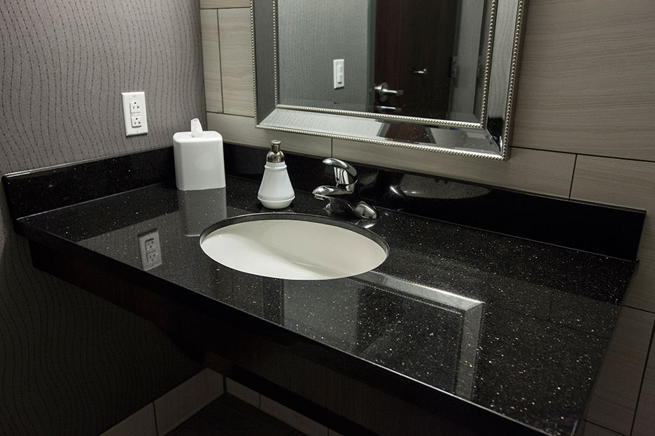 Granite Kim sa trung làm bàn chậu lavabo